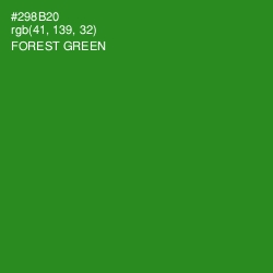 #298B20 - Forest Green Color Image